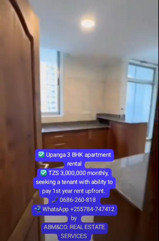 Upanga 3 BHK apartment rental